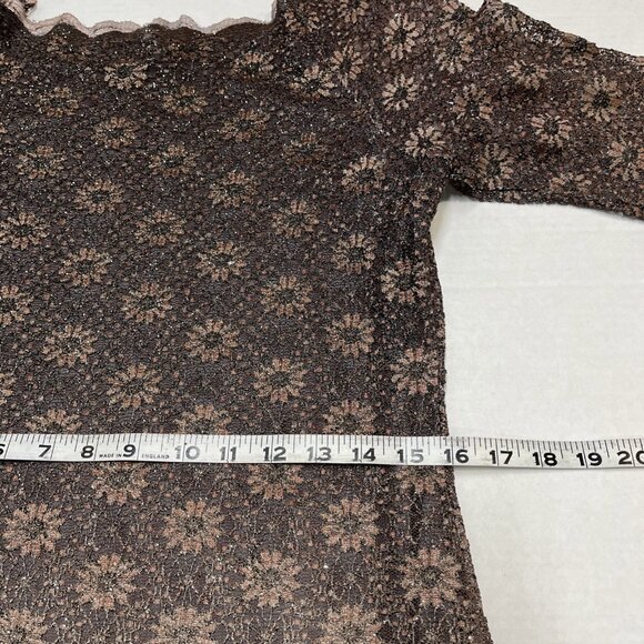 Vintage Onyx Dress Womens 12 Lace Ombre Lined Off Shoulder‎ Bodycon Midi Y2K 90s - Picture 4 of 9